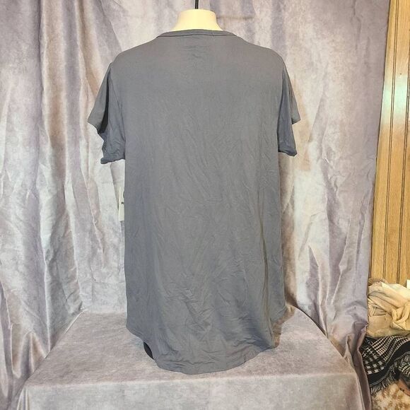 Hurley Grey & Pink Logo Soft & Cozy Tee Size Small - Picture 2 of 4